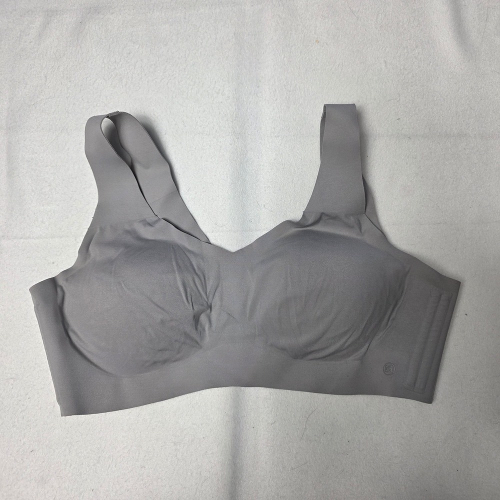 Honeylove Liftwear Vneck Bra Gray 1X wireless